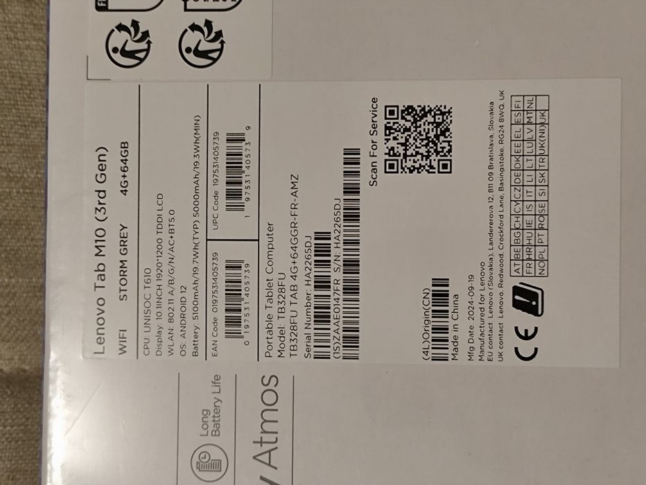 Планшет Lenovo Tab M10