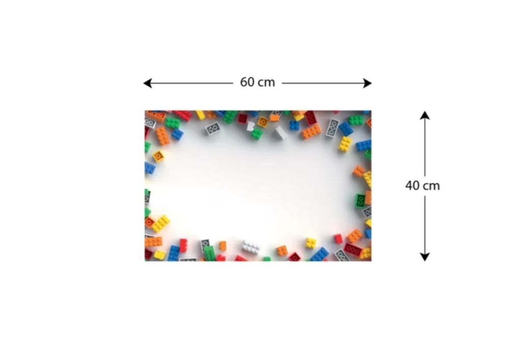 Tablica magnetyczna suchościeralna klocki Lego