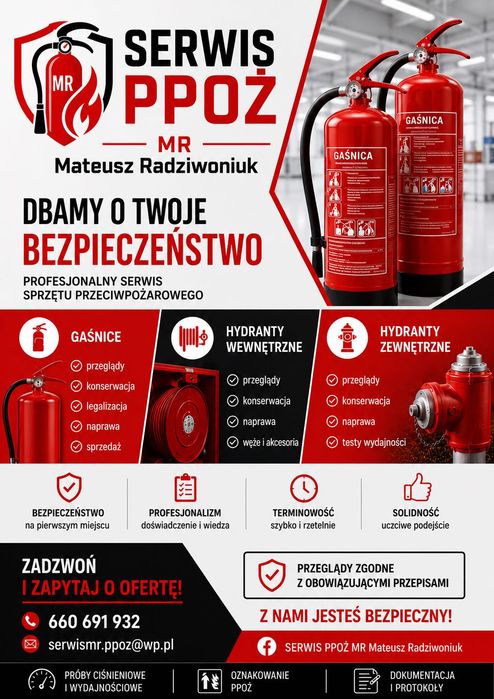 SERWIS PPOŻ MR Przeglądy Gaśnic i Hydrantów
