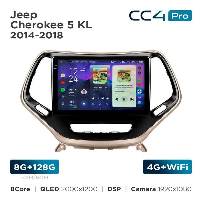 Автомагнітоли Teyes CC4 pro для Jeep  grand cherokee, Compass/Ford fusion, 2К 8/128Gb, 12/256Gb