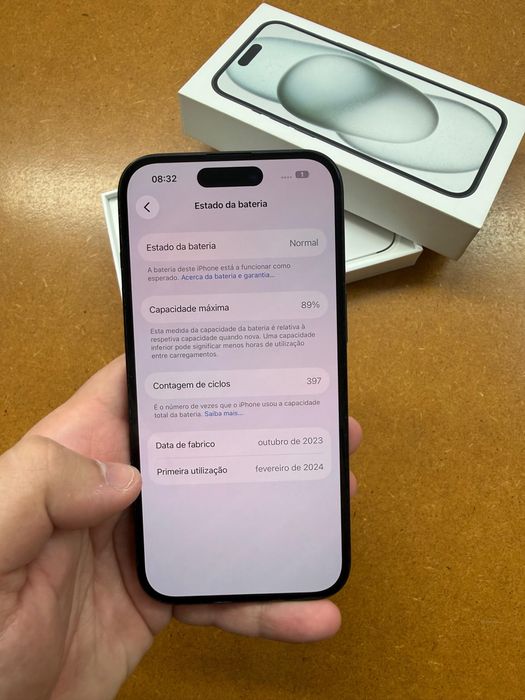 iPhone 15 - 128GB | Preto | Como Novo