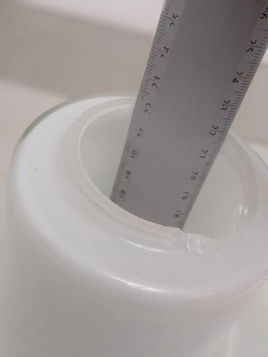 Старинный винтажный стеклянный плафон для настольной лампы