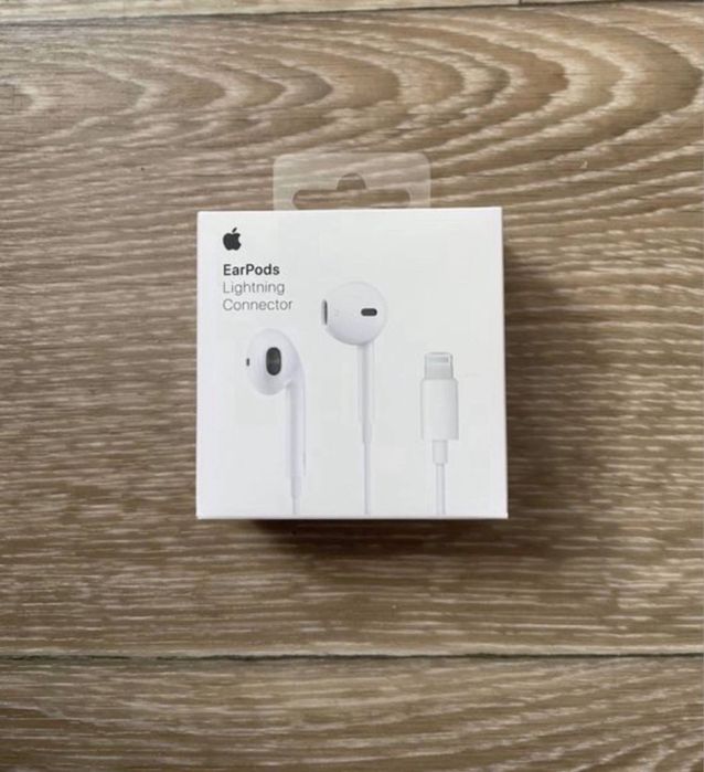 apple earpods lightning оригінал наушники проводные