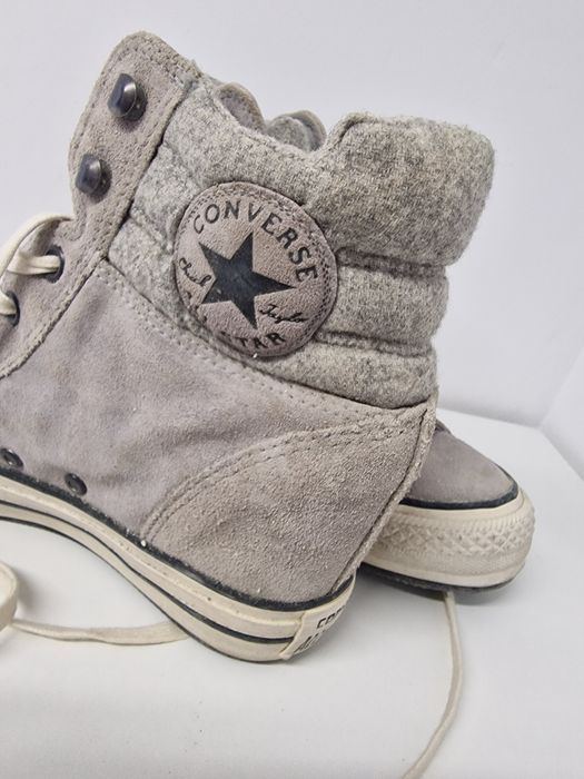 Converse zimowe trampki koturny 40