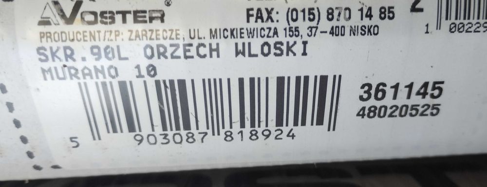 Drzwi wewnętrzne Voster 90