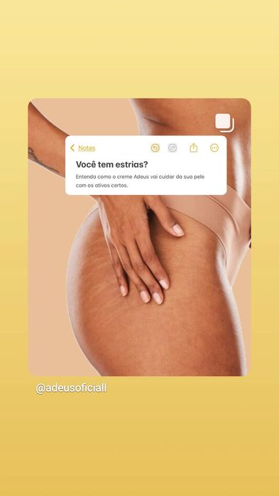 Adeus creme corporal uma unidade