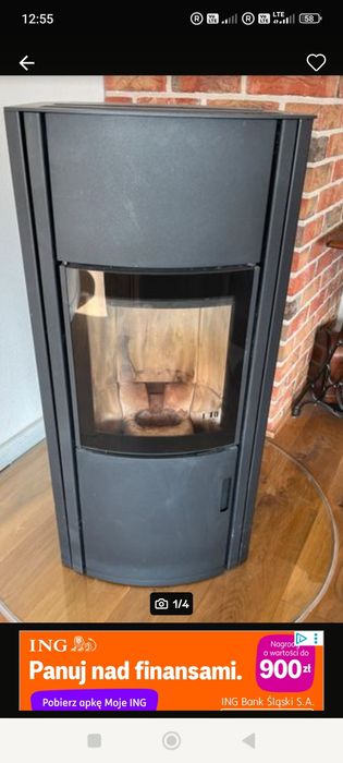 Piecyk na pellet Austroflamm Polly 8kW | Stan BDB | Wersja Stalowa