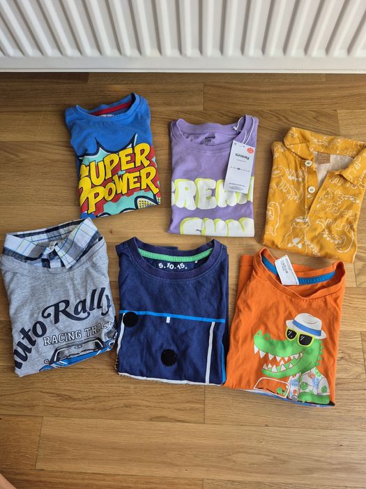 paka 6 koszulek t-shirt chłopięca 116 cm