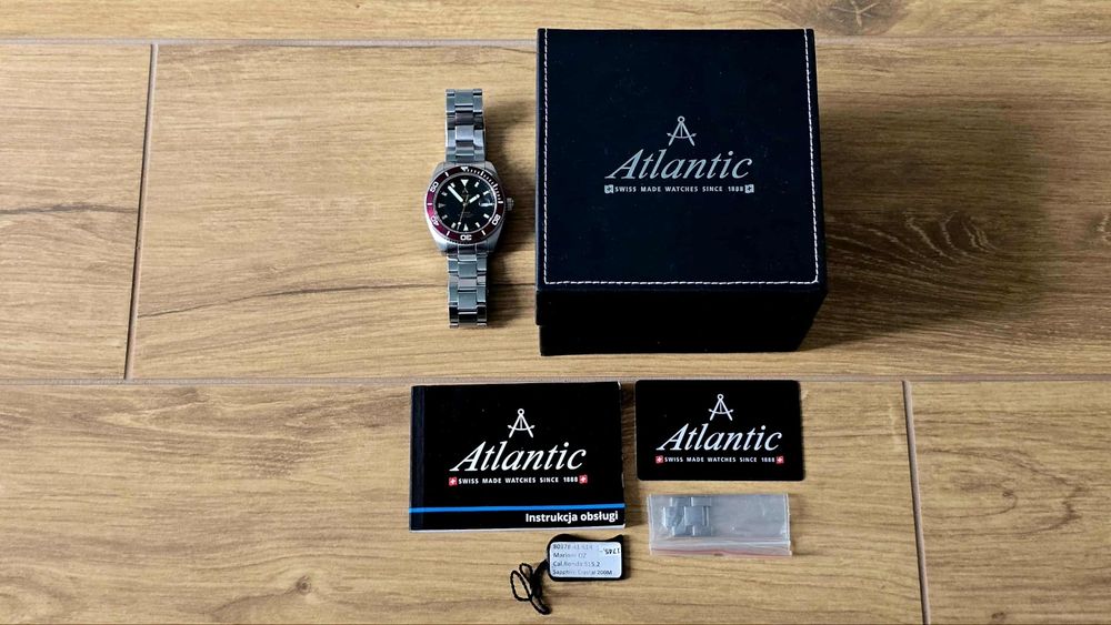 Atlantic Mariner 80378 srebrno-bordowy