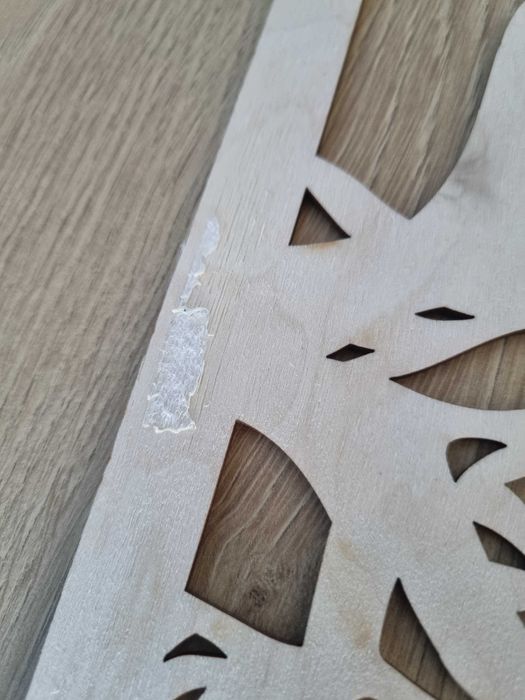 Tryptyk obraz wypalany w drewnie drzewo las