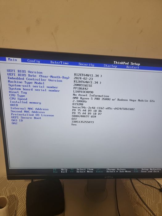 Placa mãe lenovo thinkpad T495 - Ryzen 5 - 100% funcional