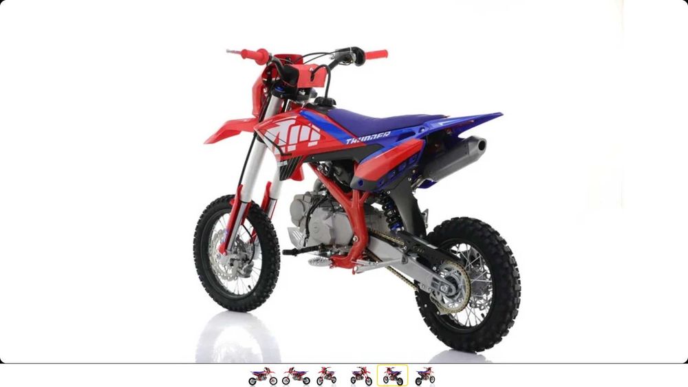 Пітбайк APOLLO THUNDER 125 на колесах (14/12) і (17/14)