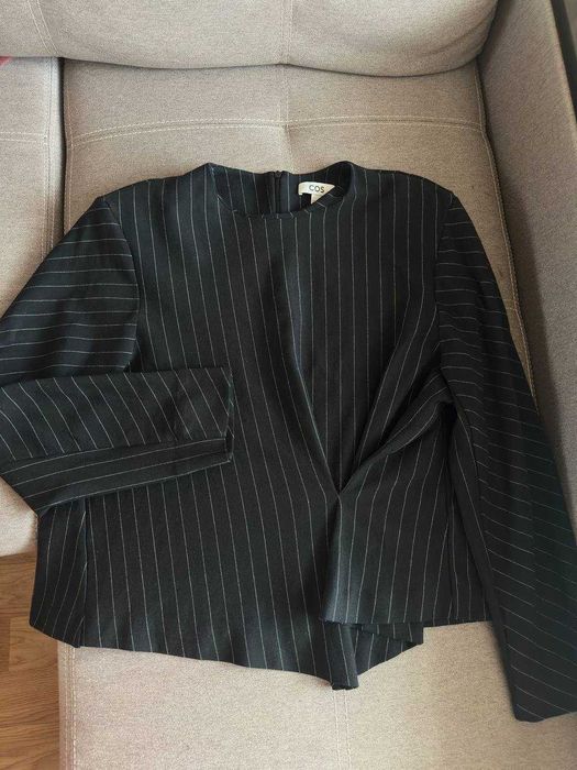 Топ жіночий cos pinstriped draped top / L