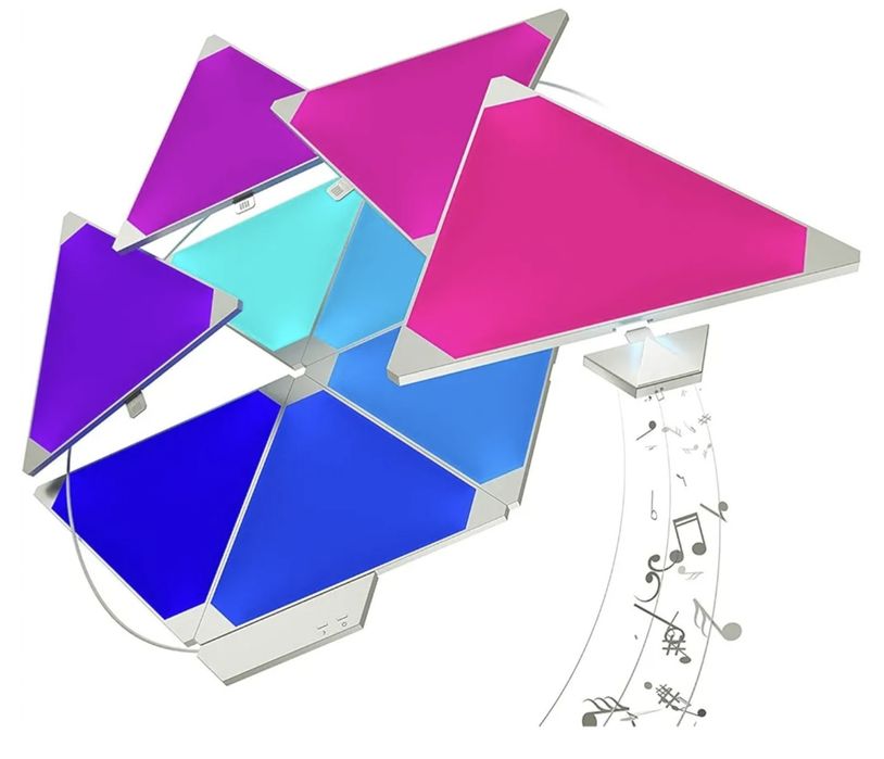 Painéis Nanoleaf com acessório ritmico (15 paineis)