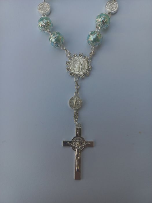 Terço para espelho de carro ou pulseira - Dezena - Rosário