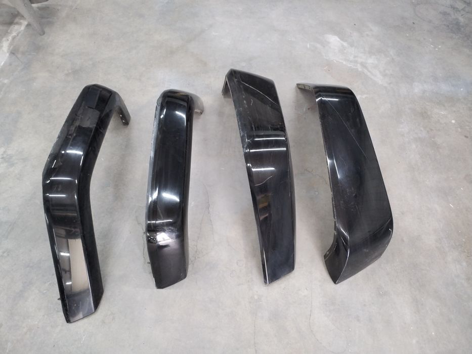 alargador/moldura de para-lama traseiro  e frente  Jeep Wrangler JK (2007-2018), preto.