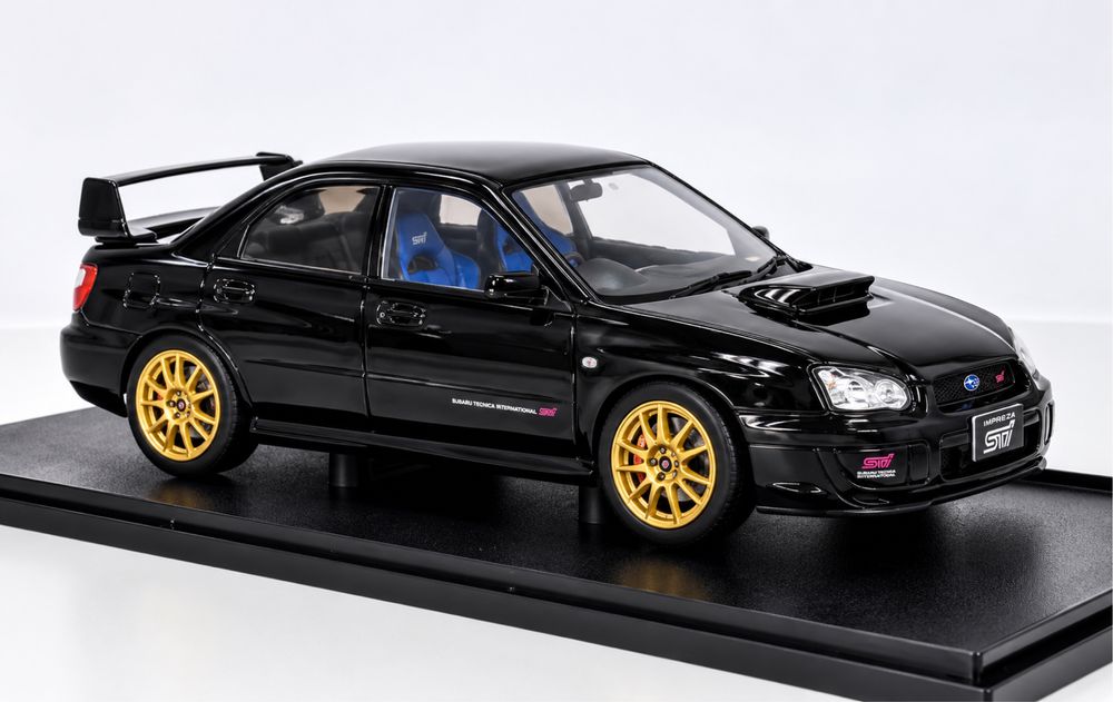 Subaru Impreza WRX STI — Preto com Jantes Douradas