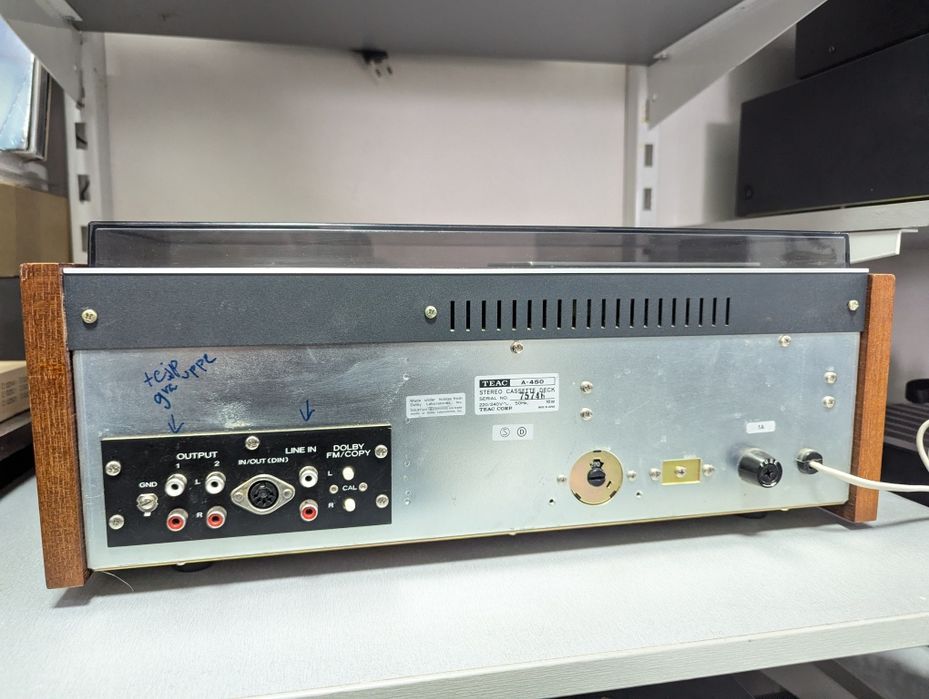 TEAC A-450. Stereo Cassette Deck. Dolby Copy/Timer.  Вес 9,5 кг. JAPAN