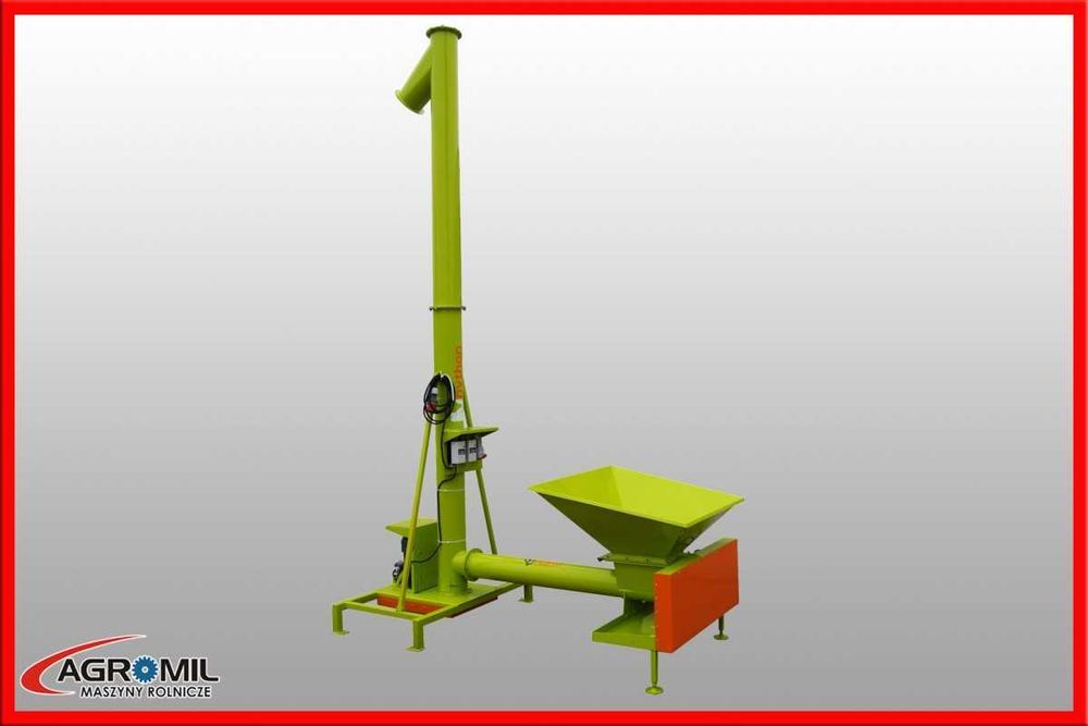 Przenośnik ślimakowy pionowy fi140/4 mb, żmijka do zboża pionowa,ADRAF