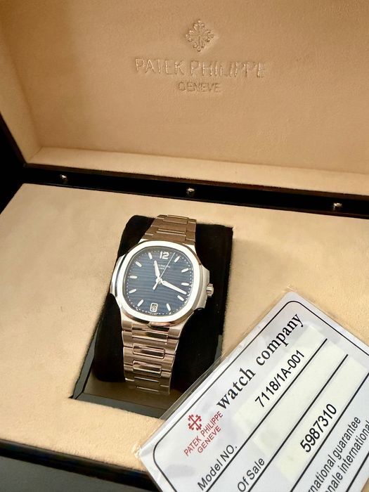Часы в стиле Patek Philippe Nautilus 35.2 mm 7118/1A-001 сталь