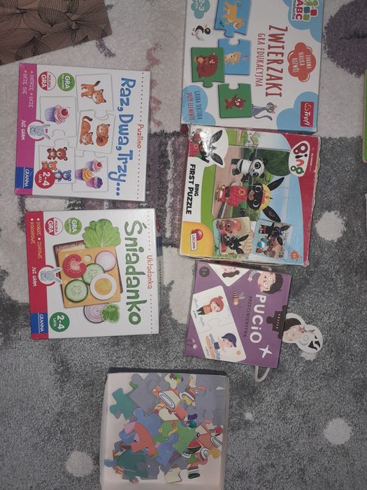 15 x zestaw puzzli na 2latka dla najmłodszych