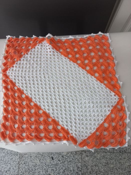 Conjunto de 4 naperons em crochet - artesanal
