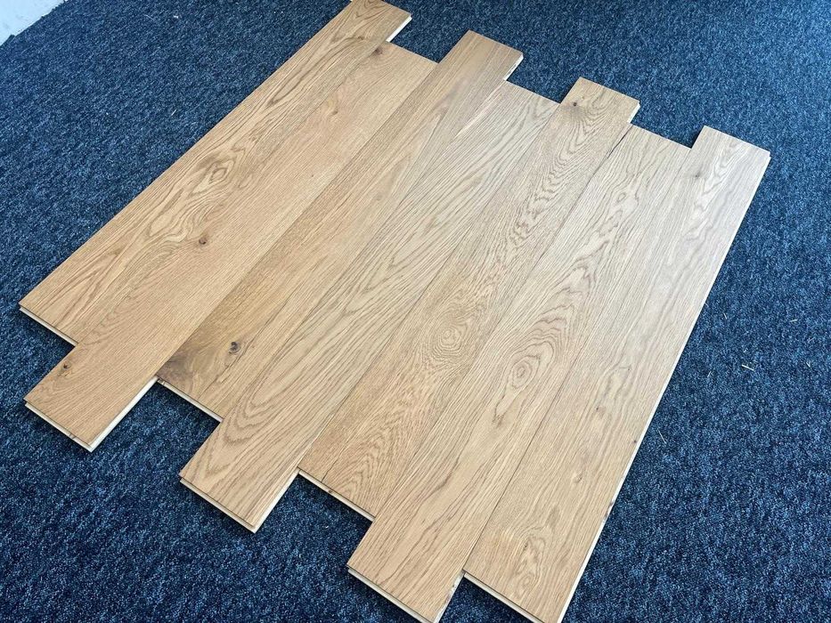 Deska dębowa 14x150x1100 klasa MIX Lakier [300 m2]