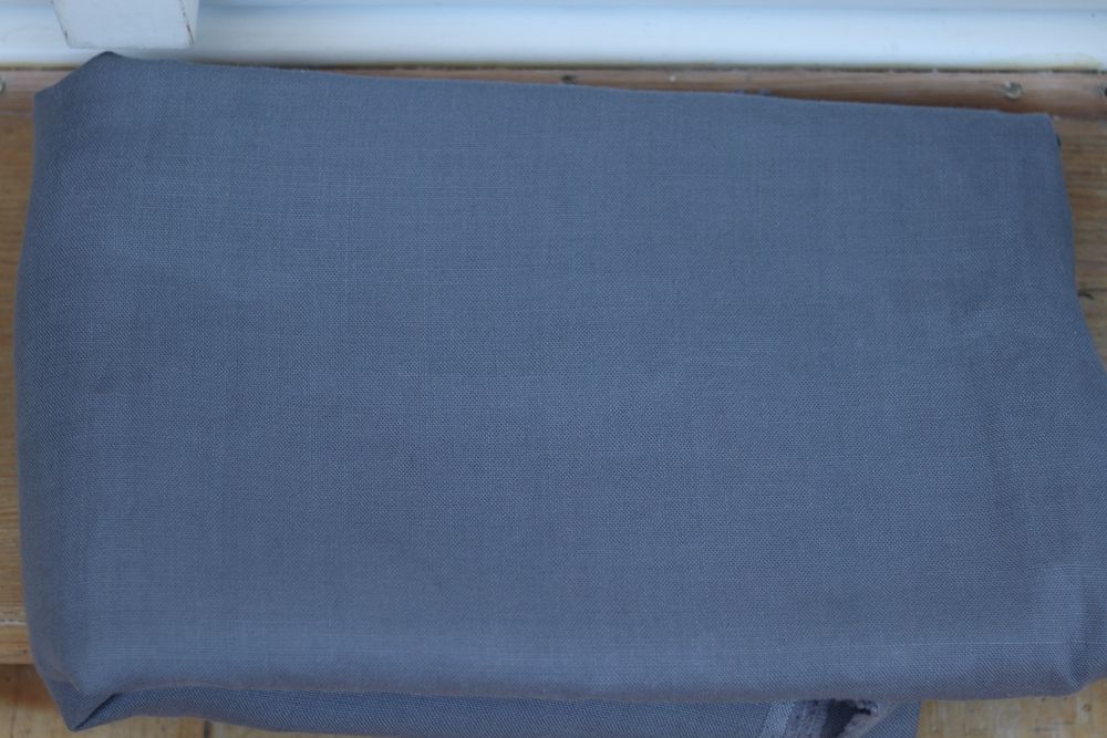 Szary len 100%, kupon 10 m, gramatura 255 g/m2