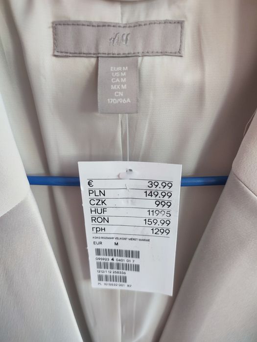 Жакет, піджак, блейзер подовжений H&M