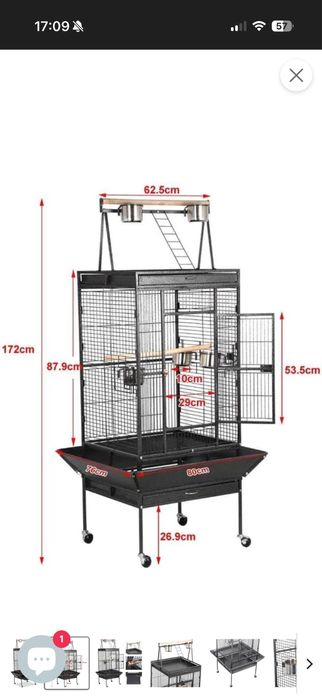 Gaiola para papagaio