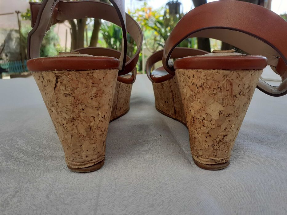 Sandálias castanhas Springfield tam.40 - usado
