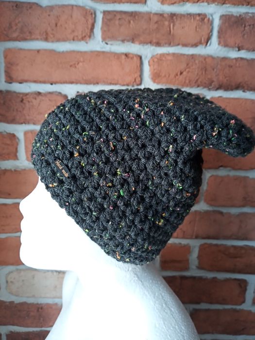 Czapka beanie boho narty prezent handmade