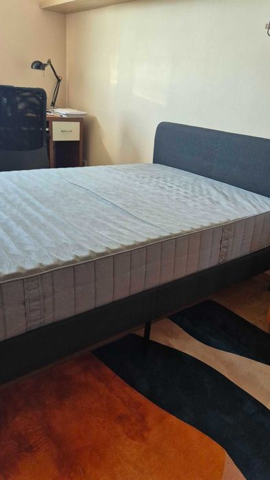 łóżko z materacem IKEA Slattum 120x200