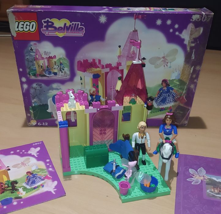 Duży zestaw LEGO Belville 5807 Stajnie królewskie 6+ oryginalny 1999