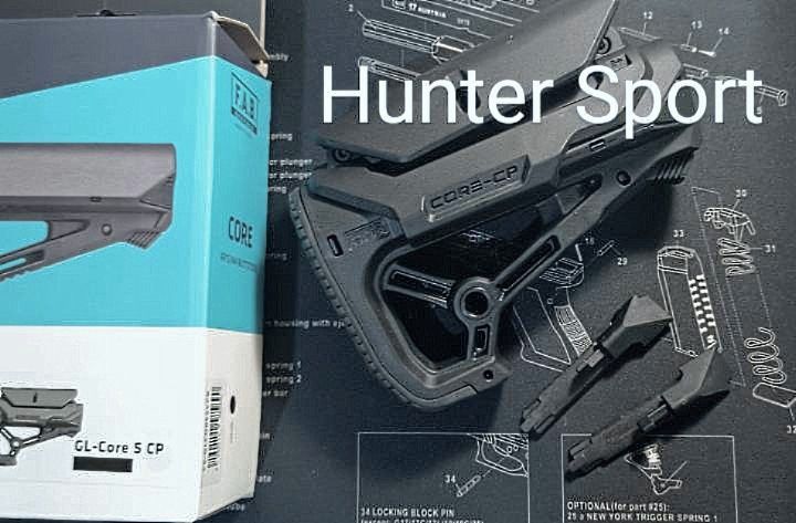 Приклад Fab defense GL Core CP AR15/AR10/АК Без трубы Оригинал