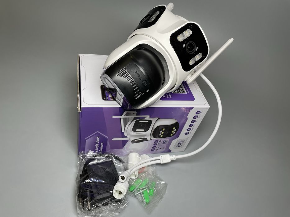 Wifi Тройная камера видеонаблюдения 9 Мп ICsee Потрійна відеонагляду