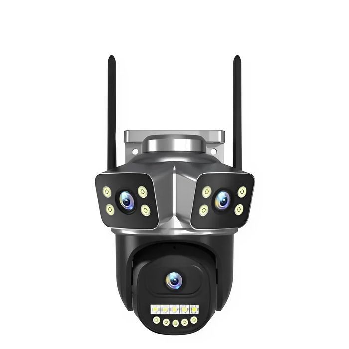 Поворотна вулична IP Wi-Fi камера з трьома об’єктивами 12 MP V380 PRO, 3L-WIFI