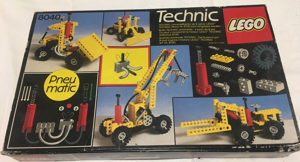 1984 LEGO TECHNIC 8040 NÃO COMPLETO LPE (Lego Pneumatic Engine)