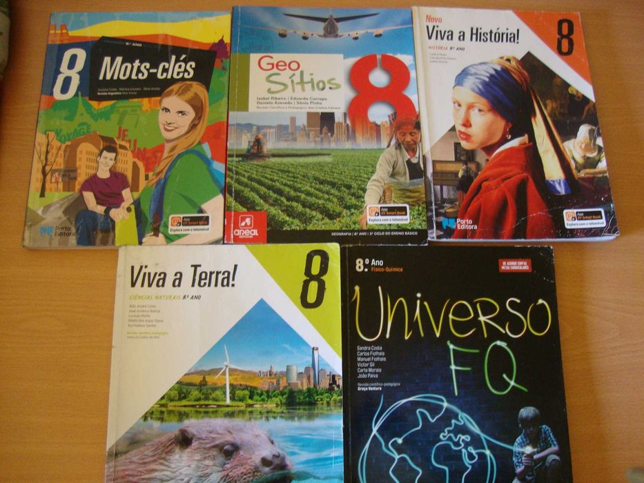 Manuais escolares do 8ºano