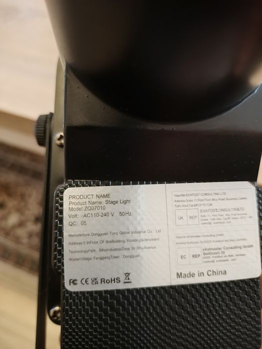 Lampa sceniczna LED ZQ07010