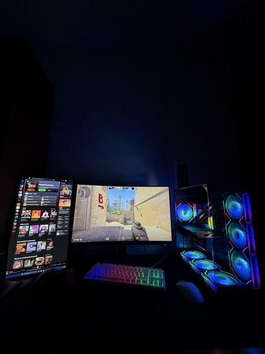 PC Gamer Ryzen com 2 monitores