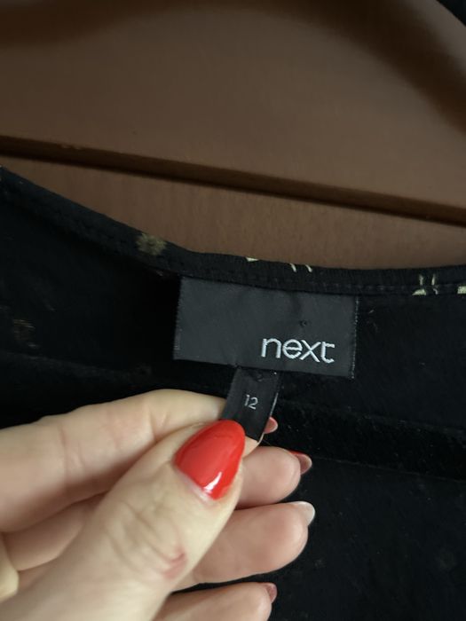 Next bluzka w kwiatki roz.12 żabot