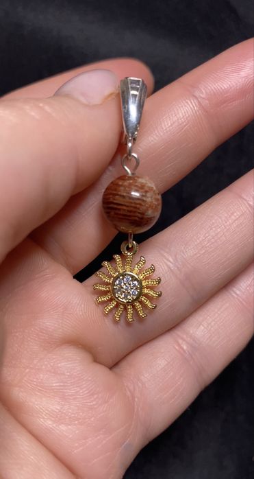 Фантасичні срібні сережки з Фантомним Кварцем