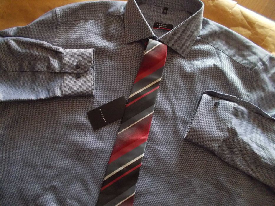 4XL ETERNA Exclusive Line Nowa Koszula Męska 4XL46/47 Germany+ Krawat