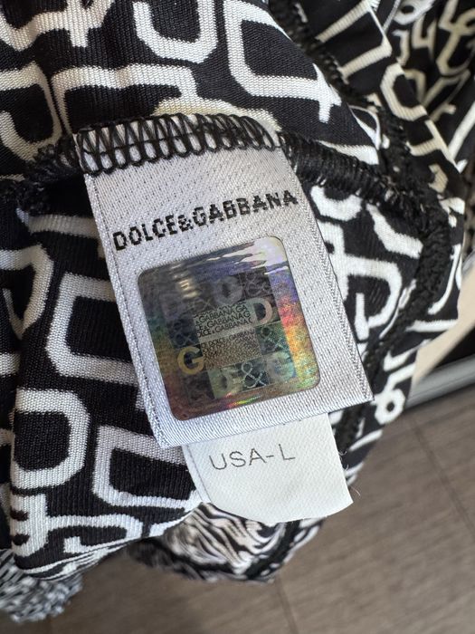 лонгслів  dolce & gabbana з монограмним принтом, оригінал