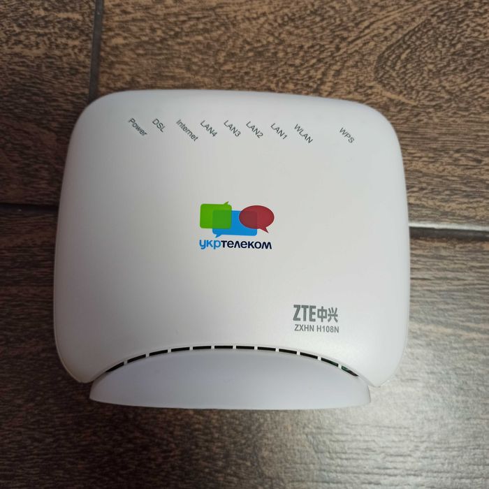 ADSL модем Wi-Fi Роутер ZTE ZXHN H108N Укртелеком: 150 грн