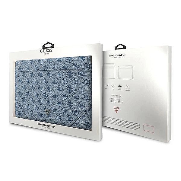 Pokrowiec Guess 4G Uptown Triangle Logo na laptopa 16'' - niebieski