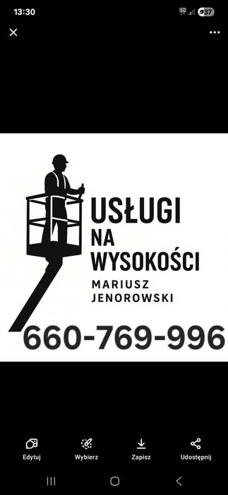 Podnośnik koszowy