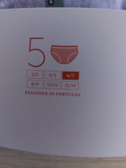 Pack 5 boxers menino 6-7 anos