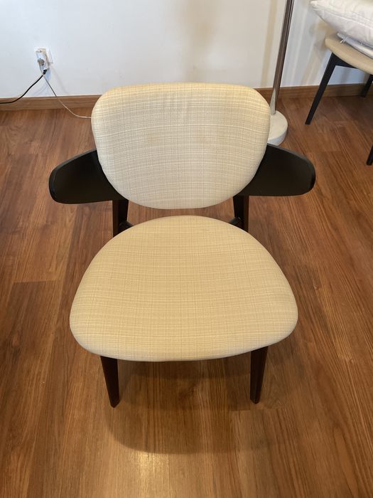 2 Cadeiras de tela e madeira, preço individual